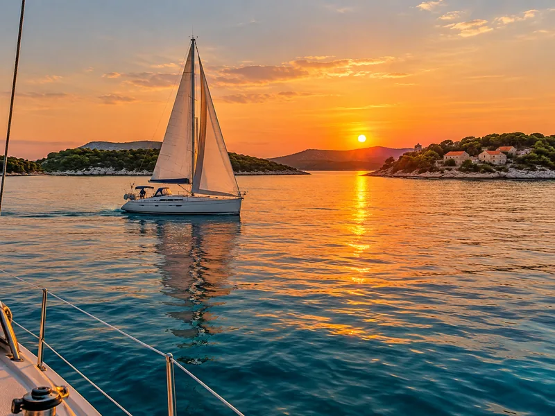 Sunset Sailing in the Šibenik Archipelago
